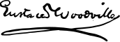 The signature of Eustace Woodville.